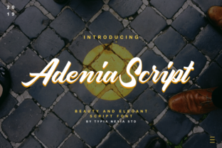 Adenia Script: A Bold Handwritten Font with an Urban Twist