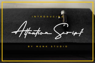 Attention Script: A Modern Handwritten Style for Elegant Design Projects