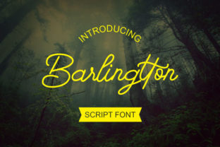 Barlingtton Script: A Handwritten Font with Authentic Charm for Design Projects