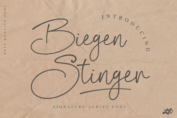 Biegen Stinger Script: A Timeless Handwritten Font for Modern Creativity