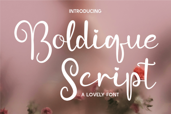 Boldique Script – A Playful and Elegant Font for Creative Projects