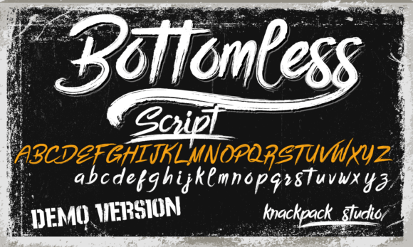 Bottomless Script: The Bold Brush Font That Adds Energy to Your Designs