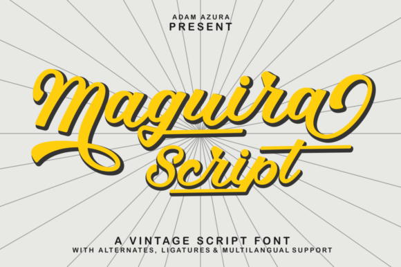 Discover the Bold Beauty of Maguira Script
