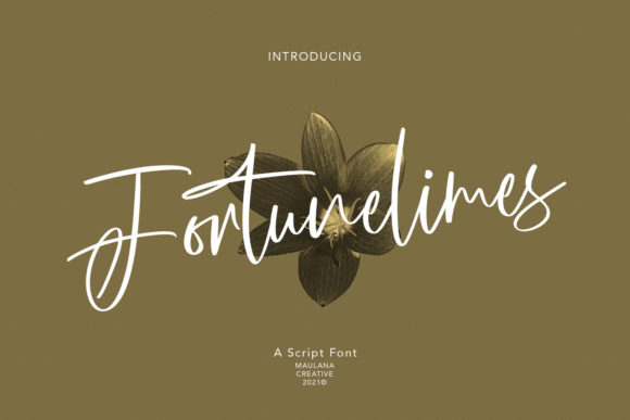 Fortunelimes Script: A Laid-Back, Flowing Font for Modern Branding