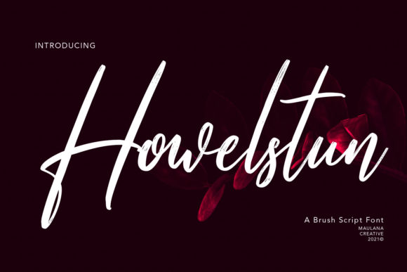 Howelstun Script: A Beautiful Brushed Handwriting Font