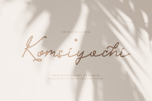 Komsiyochi Script: A Stylish Font for Creative Expression