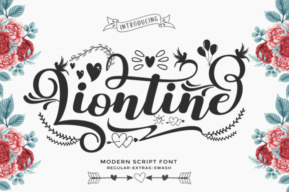 Liontine Script: Elevating Design with a Romantic and Luxurious Font