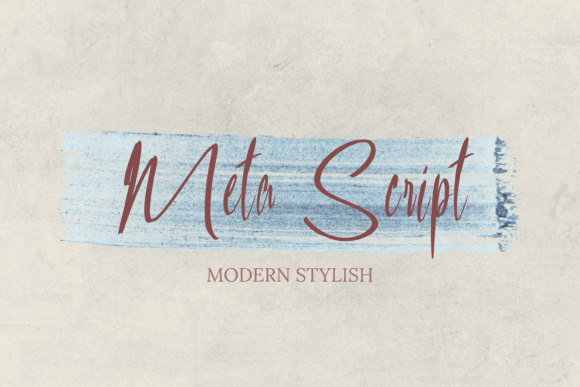 Meta Script: A Modern Handwritten Calligraphy Font for Design and Creativity