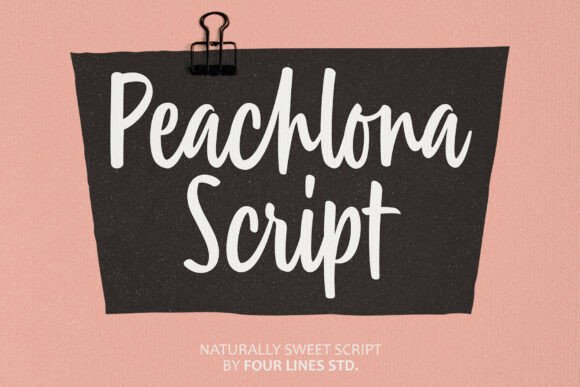 Peachlona Script: A Handwritten Font That Elevates Design with Warmth and Versatility