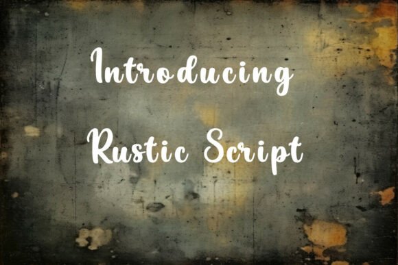 Rustic Script Font for Creative Projects