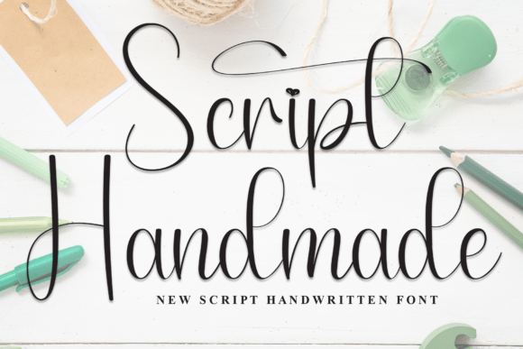 Script Handmade: A Playful Font for Personalized Design and Creative Expression